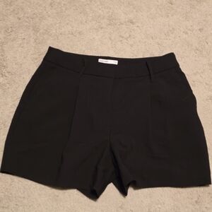 Nine West Black High-Waist Tailored Shorts